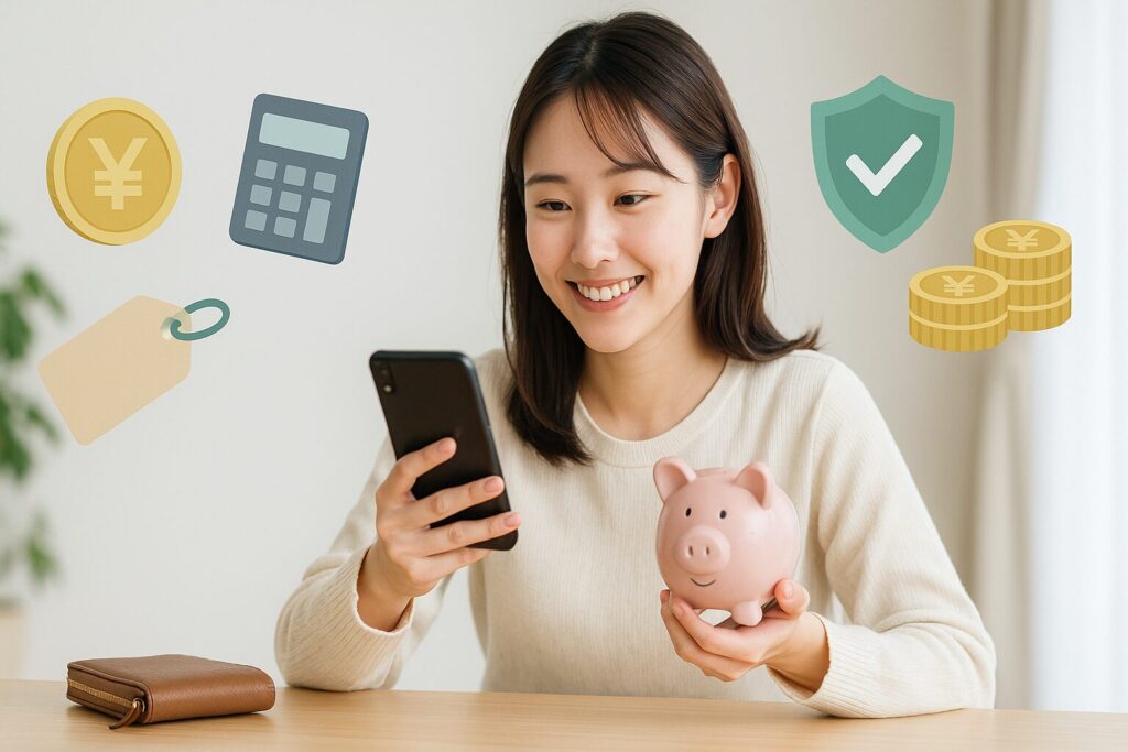 アットレンズの最安値で購入している女性